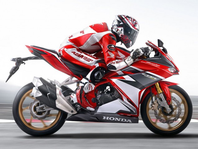 Carenado Moto Honda CBR250RR 2017-2022 - Blanco Rojo Negro Mate