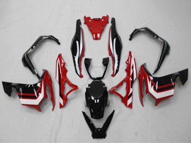 Carenado Moto Honda ADV150 2018-2021 - Blanco Rojo Negro Brillante