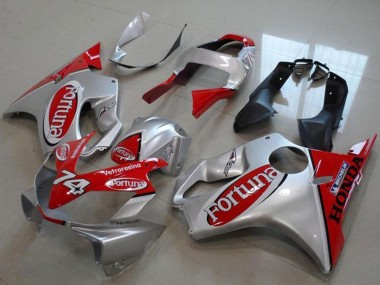 Carenado Moto Honda VTR1000 2000-2006 - Plata Rojo Fortuna 74