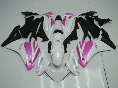 Carenado Moto Honda CBR250RR 2011-2015 - Blanco Rosa Negro Mate