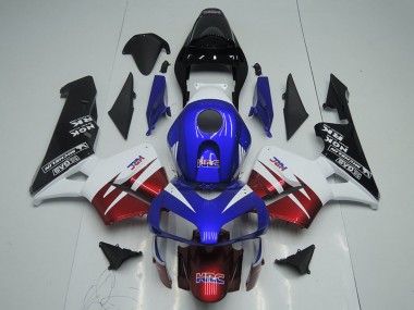 Carenado Moto Honda CBR600RR 2003-2004 - Blanco Rojo Azul Negro Brillante HRC