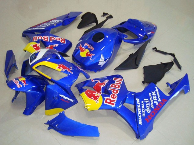 Carenado Moto Honda CBR600RR 2005-2006 - Azul Amarillo Rojo Bull