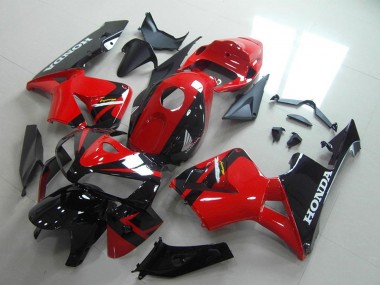 Carenado Moto Honda CBR600RR 2005-2006 - Rojo Negro Brillante