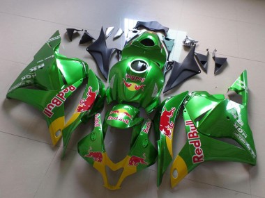 Carenado Moto Honda CBR600RR 2009-2012 - Verde Amarillo Rojo Bull