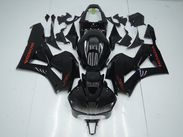 Carenado Moto Honda CBR600RR 2013-2023 - Negro Brillante Rojo Calcomanías