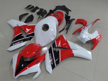Kits Carenado Moto Honda CBR1000RR 2008-2011 - Blanco Rojo Negro Brillante