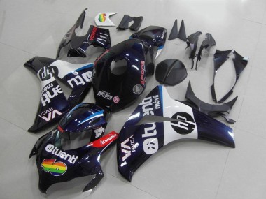 Carenado Moto Honda CBR1000RR 2008-2011 - Azul Oscuro Blanco Rojo Tuenli HP