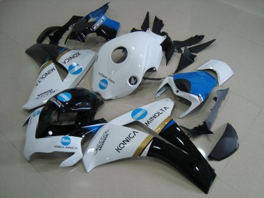 Carenado Moto Honda CBR1000RR 2008-2011 - Blanco Azul Negro Brillante Konica Minolta