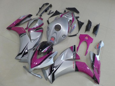Carenado Moto Honda CBR1000RR 2012-2016 - Plata Rosa Negro Brillante