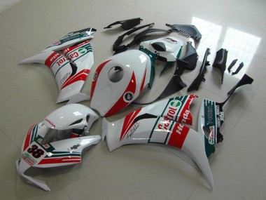 Carenado Moto Honda CBR1000RR 2012-2016 - Blanco Rojo Verde Castrol 38