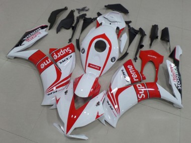 Carenado Moto Honda CBR1000RR 2012-2016 - Blanco Rojo Negro Supreme