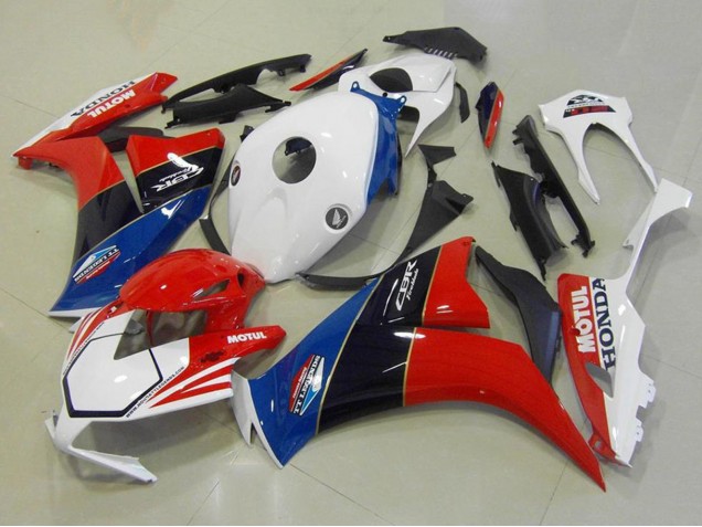 Carenado Moto Honda CBR1000RR 2012-2016 - Blanco Azul Rojo Negro Brillante TT Legends