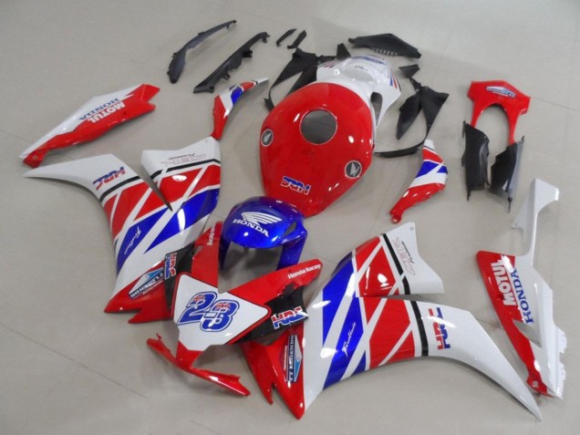 Carenado Moto Honda CBR1000RR 2012-2016 - Blanco Rojo Azul HRC 23