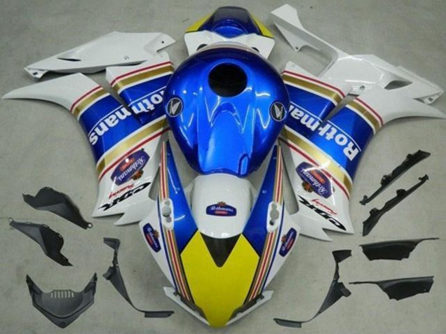 Carenado Moto Honda CBR1000RR 2012-2016 - Blanco Azul Amarillo Rothmans