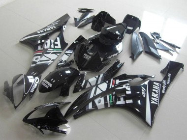 Carenado Moto Yamaha YZF R6 2006-2007 - Blanco Negro Brillante Verde Rojo Fiat Yamalube Motul