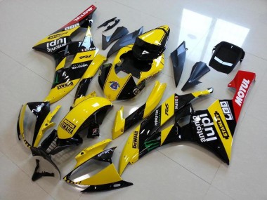 Carenado Moto Yamaha YZF R6 2006-2007 - Amarillo Negro Brillante Rojo Verde Motul Monstruo