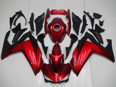 Carenado Moto Yamaha YZF R3 2015-2018 - Rojo Negro Mate