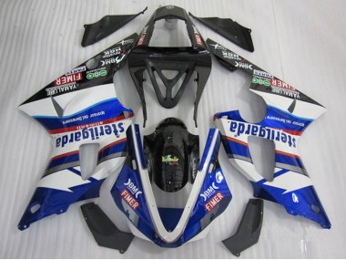 Carenado Moto Yamaha YZF R1 2000-2001 - Blanco Azul Negro Rojo Fimer Sterilgarda