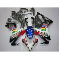 Carenado Moto Honda CBR500R 2013-2015 - Blanco Rojo Azul Negro Brillante Estrella Carrera Lee DENSO EuroBet