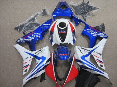 Carenados Moto Honda CBR600RR 2007-2008 - Blanco Rojo Azul HRC