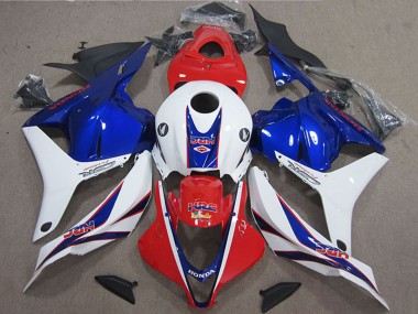 Carenados Moto Honda CBR600RR 2009-2012 - Blanco Rojo Azul HRC