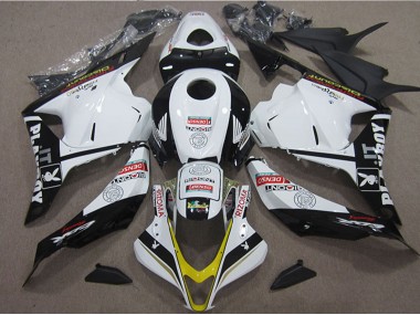 Carenado Moto Honda CBR600RR 2009-2012 - Blanco Amarillo Negro Brillante Rizoma Playboy