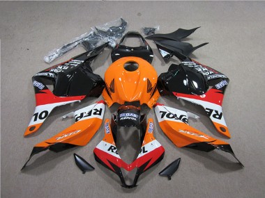 Carenado ABS Honda CBR600RR 2009-2012 - Naranja Blanco Rojo Negro Brillante Repsol
