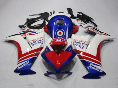 Carenado Moto Honda CBR1000RR 2012-2016 - Blanco Rojo Azul Royal Air Force Reserves