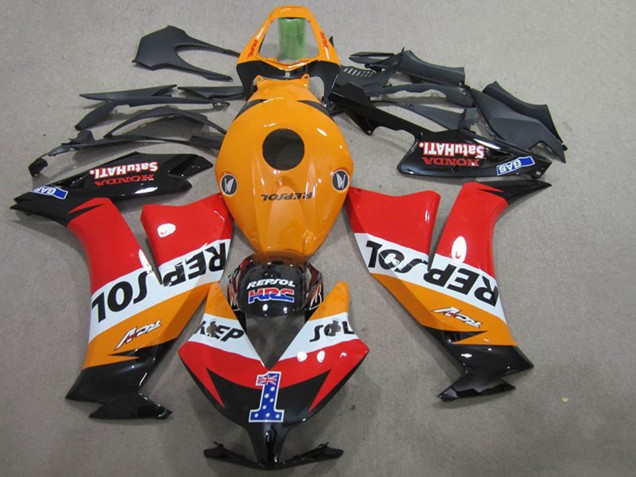 Carenado Moto Honda CBR1000RR 2012-2016 - Naranja Blanco Rojo Negro Brillante Repsol 1