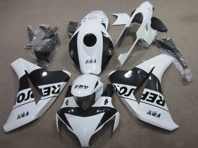 Kits Carenados Moto Honda CBR1000RR 2008-2011 - Blanco Negro Brillante Repsol