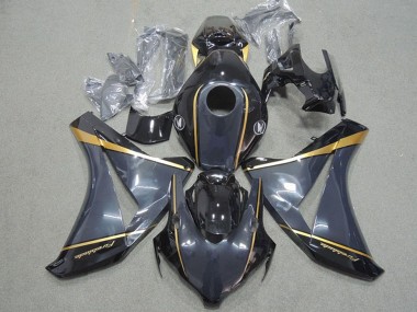Carenado Moto Honda CBR1000RR 2008-2011 - Azul Oscuro Oro Negro Brillante Fireblade