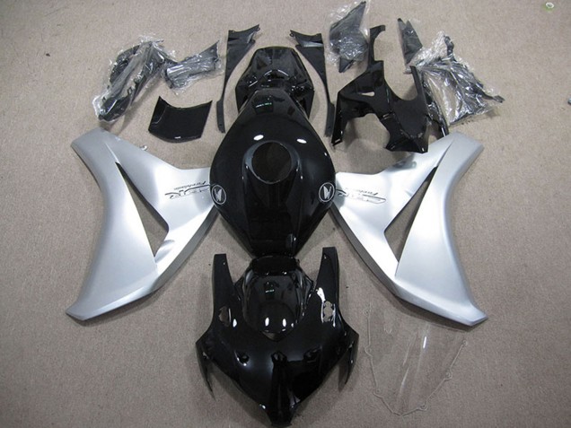 Carenado Moto Honda CBR1000RR 2008-2011 - Plata Negro Brillante Fireblade