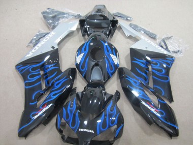 Carenado Moto Honda CBR1000RR 2004-2005 - Negro Brillante Azul Llama