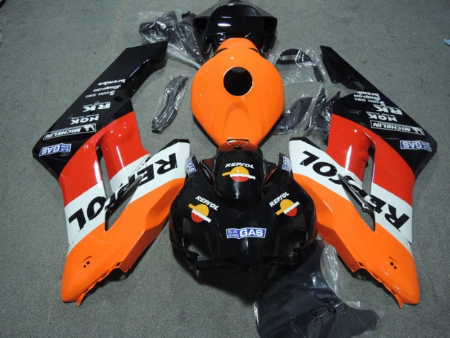 Kits Carenados ABS Honda CBR1000RR 2004-2005 - Naranja Blanco Rojo Negro Brillante Repsol