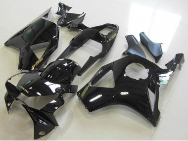 Carenado Moto Honda CBR900RR 954 2002-2003 - Negro Brillante Oro Calcomanía