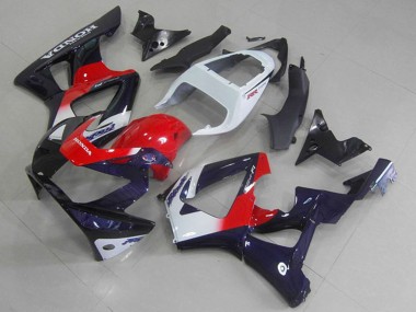 Carenado Moto Honda CBR900RR 929 2000-2001 - Blanco Rojo Azul Oscuro