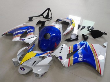 Carenado Moto Honda VFR 800 2002-2013 - Blanco Azul Amarillo Rothmans