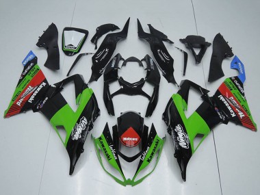 Carenado Moto Kawasaki ZX6R 2013-2018 - Negro Brillante Verde Rojo Azul Motocard