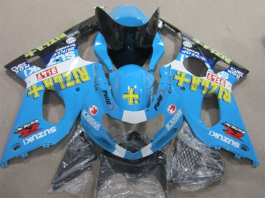 Carenado Moto Suzuki GSXR 1000 2000-2002 - Azul Amarillo Blanco Negro Rizla