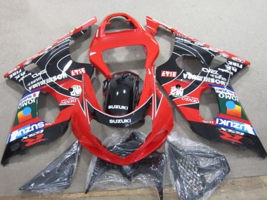 Carenado Moto Suzuki GSXR 1000 2000-2002 - Rojo Negro Azul DENSO
