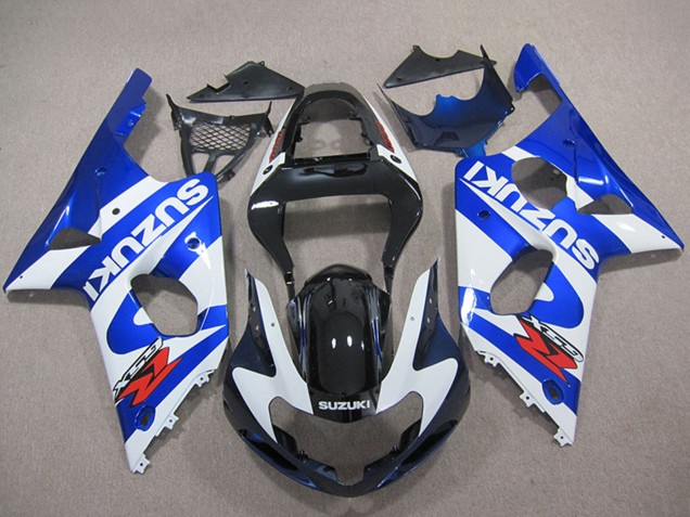 Carenado Moto Suzuki GSXR 1000 2000-2002 - Azul Blanco Negro Rojo
