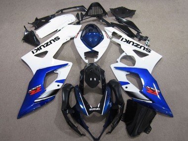 Carenados Moto Suzuki GSXR 1000 2005-2006 - Blanco Azul Negro Brillante