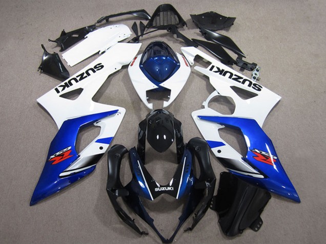 Carenados Moto Suzuki GSXR 1000 2005-2006 - Blanco Azul Negro Brillante