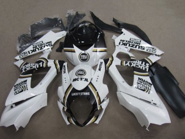 Carenados Moto Suzuki GSXR 1000 2007-2008 - Blanco Negro Lucky Strike Motul