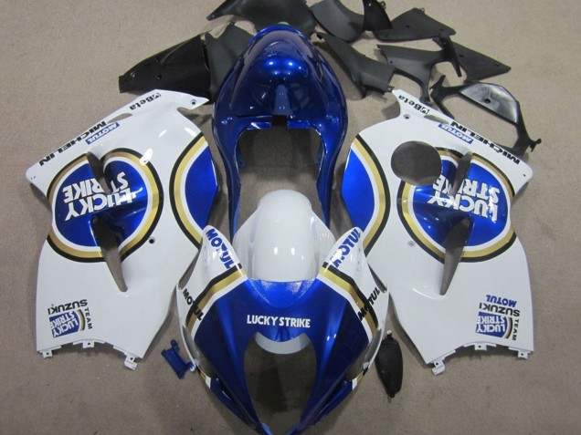Carenado Moto Suzuki GSXR 1300 Hayabusa 1996-2007 - Blanco Azul Motul Lucky Strike