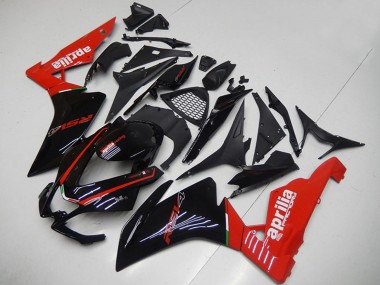 Carenado Moto Aprilia RSV4 1000 2009-2015 - Negro Brillante Rojo