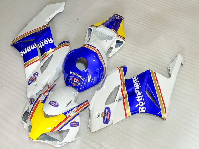 Carenado Moto Honda CBR1000RR 2004-2005 - Blanco Azul Amarillo Rothmans