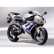 Carenado Moto Triumph Daytona 675 2006-2008 - Plata Blanco Azul