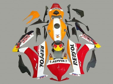 Carenado Moto Honda CBR1000RR 2012-2016 - Blanco Naranja Rojo Amarillo HRC Repsol