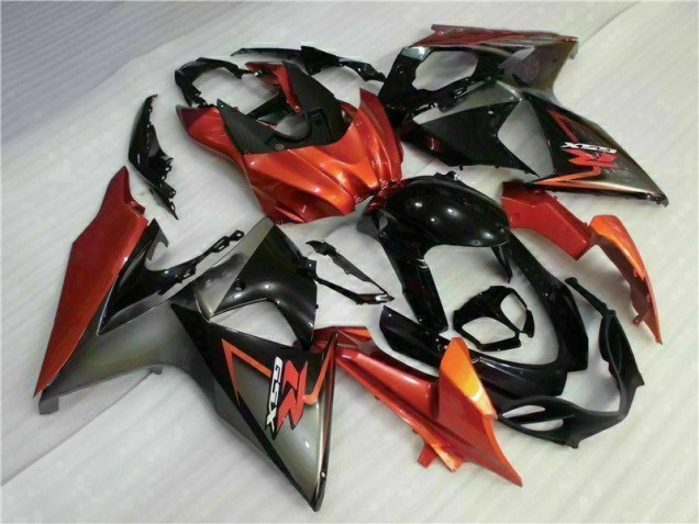 Marrón Negro Kit Carenado Moto Suzuki GSXR 1000 K9 09-16 Marrón Negro Kit Carenado Moto Suzuki GSXR 1000 K9 09-16